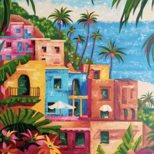 Tableau Blue Morocco